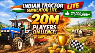 🚜 Indian Tractor Simulator Lite – 20M Players Challenge! #subscribe #gaming #2026  screenshot 4