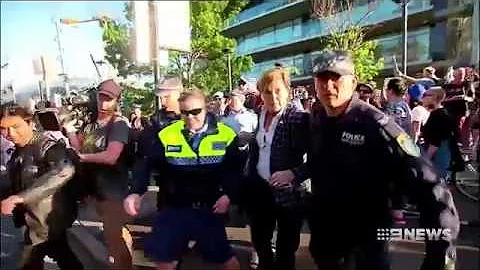 Christine Forster jostled and spat on outside Libe...