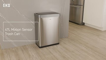Mirage-X Motion Sensor Trash Can with Liner - 47L / 12.4G