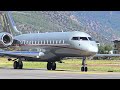 VistaJet VJT294 Bombardier Global 6000 Approach & Landing at Paro | Abu Dhabi to Bhutan