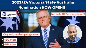 URGENT!!! 2023/2024 Victoria Australian Permanent Residency Skilled Migration Program NOW OPEN