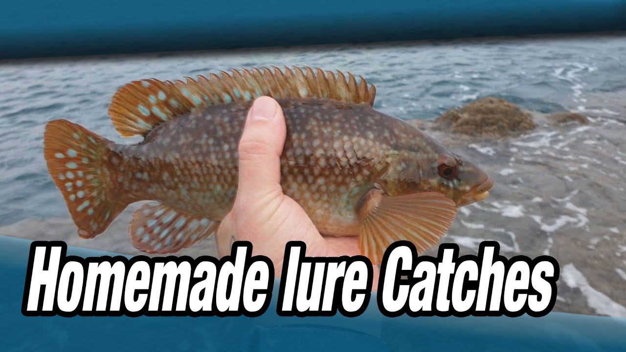Catching with homemade lures Cornwall rock fishing YouTube