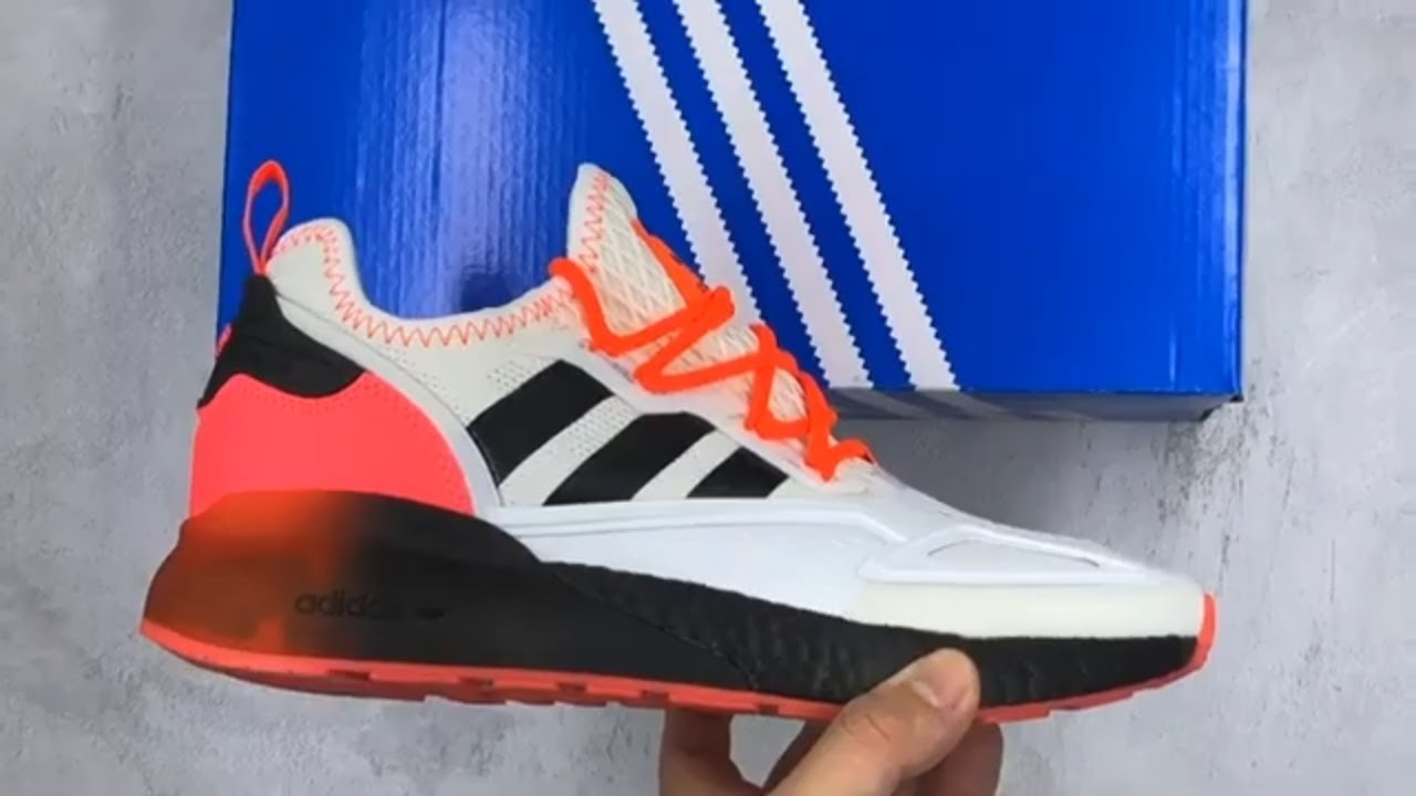 Adidas Originals ZX2K Boost Black Orange Grey | cop or drop - YouTube