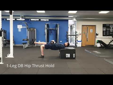 1 Leg DB Hip Thrust Hold
