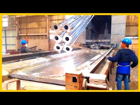 GALVANIZATION FACTORY: Iron-Plating Process So It Does Not Rust