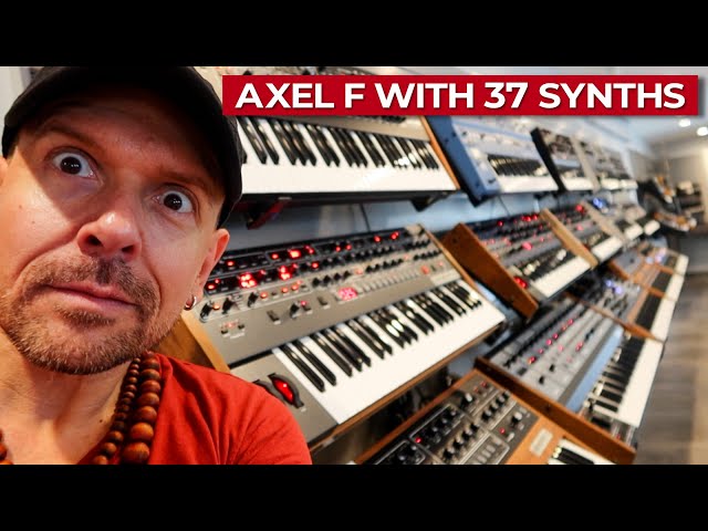 I Played Axel F With 37 Synthesizers 🔥 At Perfect Circuit In L.A. class=