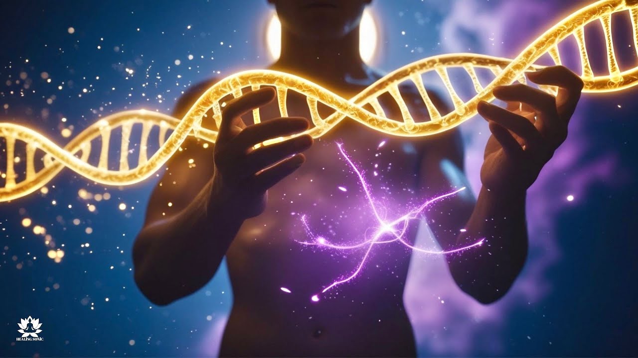 528Hz + 963Hz | Deep Night Healing: DNA Repair & Cellular Reset (1 Hour)