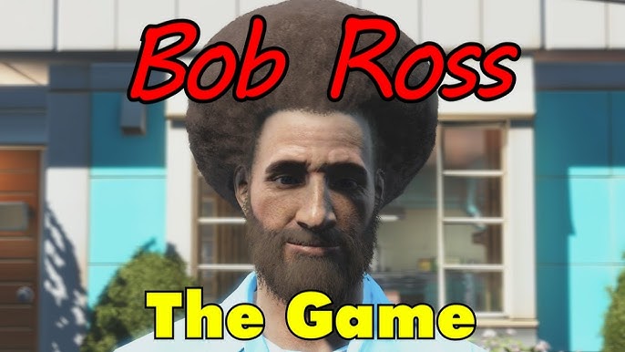 Bob Ross® in Blue Shirt Chia Pet® 