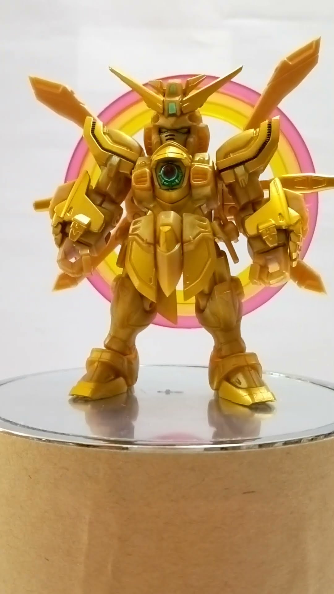 モビルスーツアンサンブル　ゴッドガンダム　マスターガンダム　ハイパーモード ゴッドガンダムとマスターガンダムが「ハイパーモード仕様」で