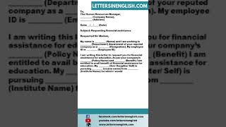Sample Letter Requesting Financial Assistance for Education from Employer
