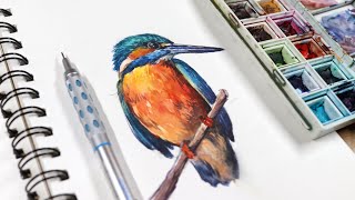 Watercolor Painting with Explanation | How to Paint Birds