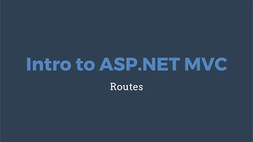 Intro to ASP.NET Core MVC: Routes
