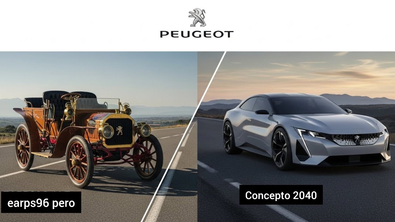 Evolución del coche Peugeot (1896-2040) El clásico y el futuro
