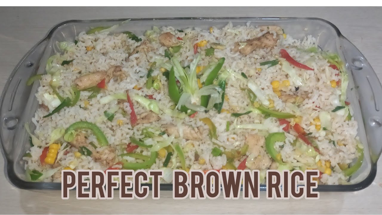 perfect brown rice restaurant style brown rice 🍚 YouTube
