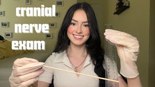 ASMR cranial nerve exam 👩🏻‍⚕️🩺