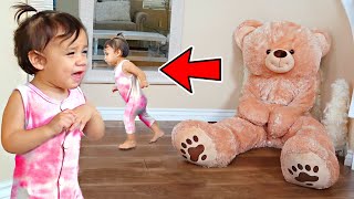 Giant TEDDY BEAR Prank on BABY STARY! *SHE FREAKED OUT* | Jancy Family