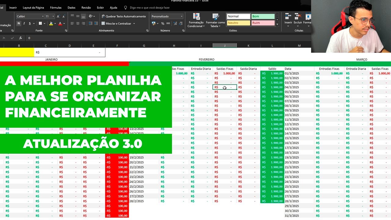 COMO se ORGANIZAR FINANCEIRAMENTE EM 2026 (A MELHOR PLANILHA DE GASTOS ...