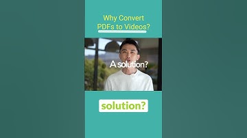 Convert A PDF To A  Video Presentation