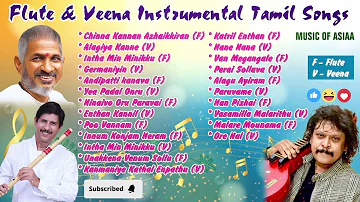 Flute & Veena Mixing Instrumental Songs | ILAYARAJA | RAJHESH VAIDHYA | KJ. VIJAY | POSITIVE ENERGY