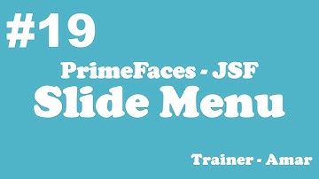 PrimeFaces - JSF Tutorial || Slide Menu in PrimeFaces using Netbeans IDE || Part-19