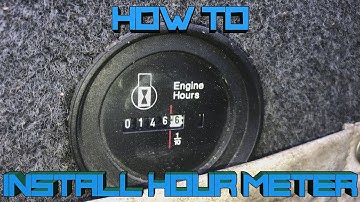 How To Install Hour Meter On Boat Yamaha 7.4l Hydradrive EASY