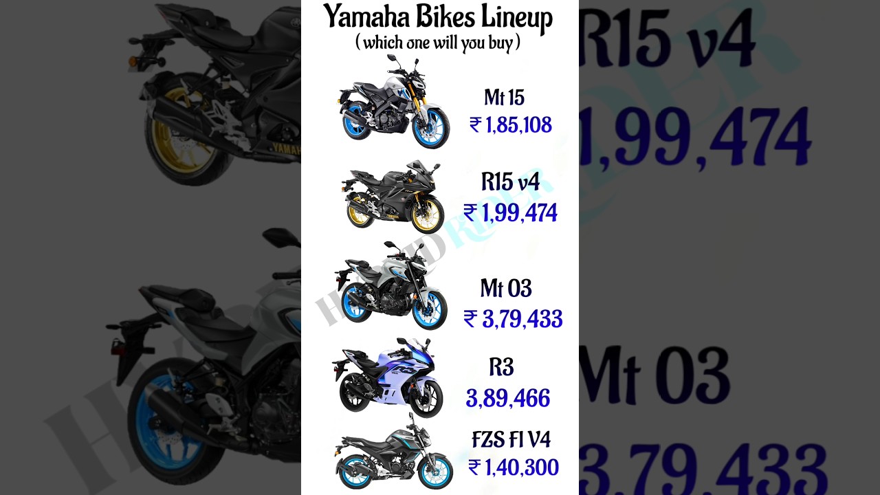 yamaha bikes updated price 