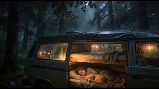 Night Rain Sounds in Car – 10 Hour Loop for Sleep, Relaxation &amp; Focus