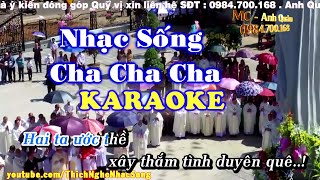 [KARAOKE Nhạc Sống] Liên Khúc Nhạc Sống Cha Cha Cha Cực Hay - Nhạc Sống Thôn Quê Karaoke