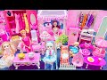 12 Minutes Satisfying with Unboxing Barbie Princess Bed &amp; Wardrobe Dress Up Playset ASMR｜Review Toys