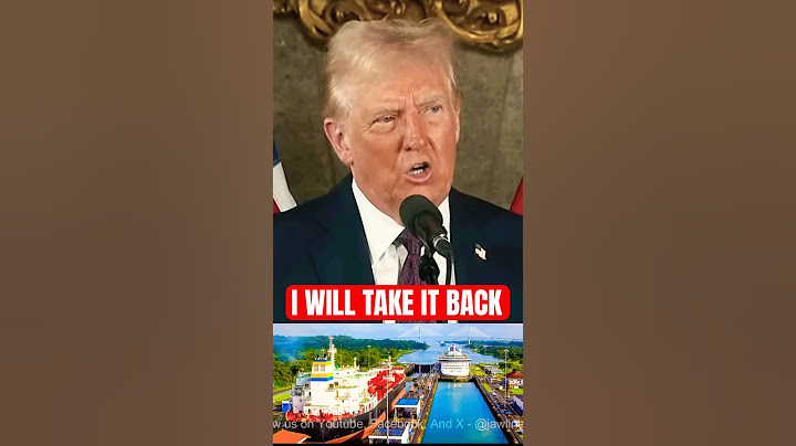 Trump says we gave the Panama Canal to Panama not to China