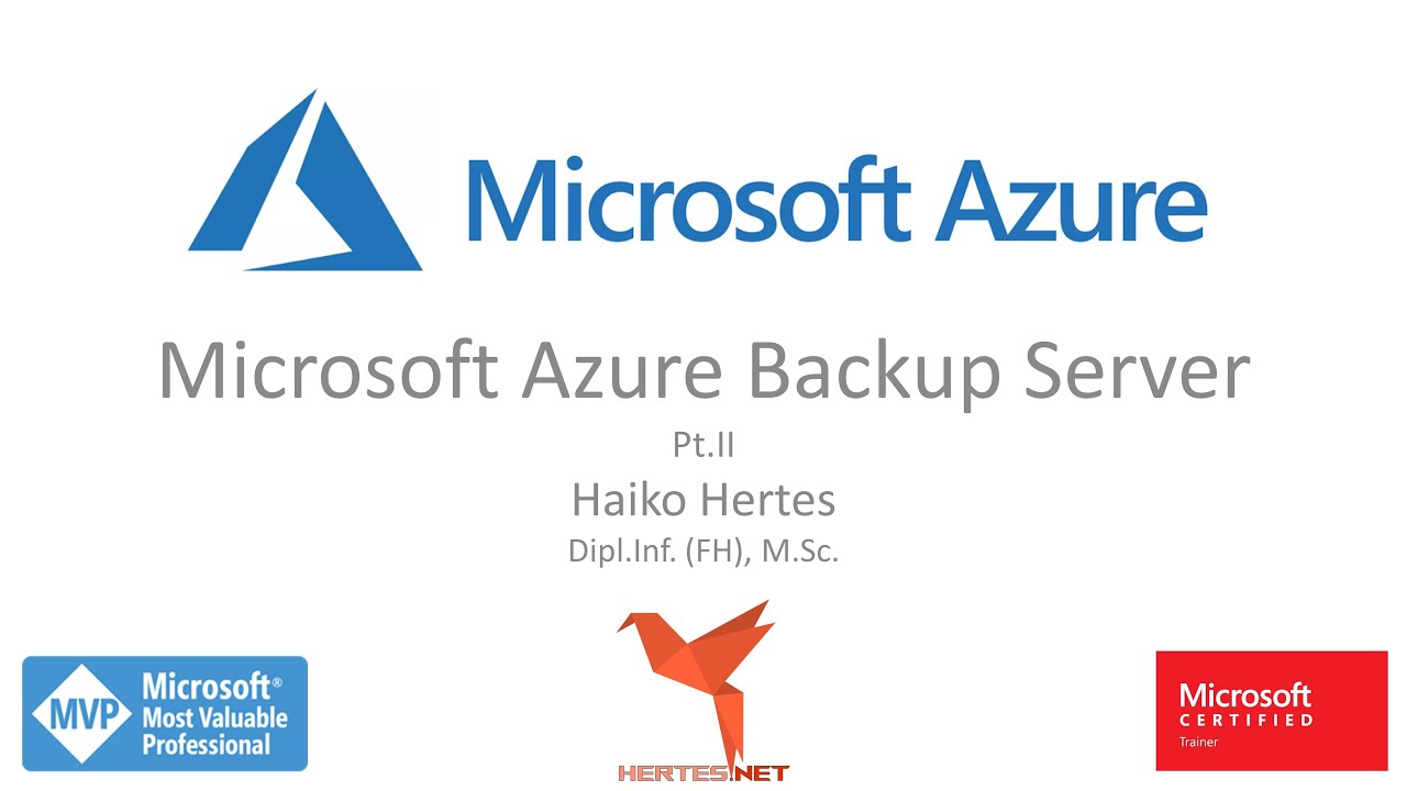 Microsoft Azure ☁️ Microsoft Azure Backup Server (MABS) Part 2 - Einrichtung und Benutzung 💾
