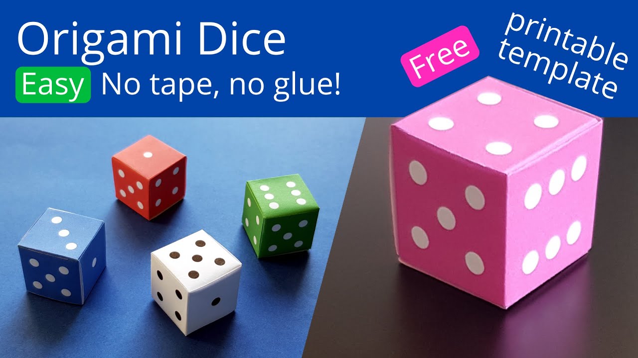 how to make paper dice template