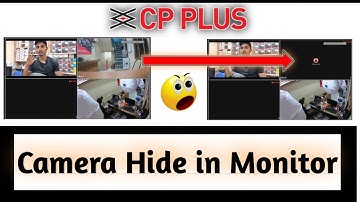 How to Hide CCTV Camera in CP Plus DVR | Full Setup