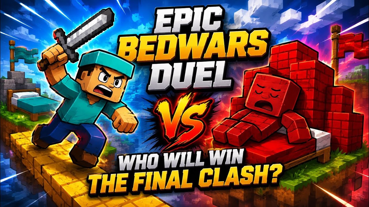 Epic BedWars Duel: Who Will Win the Final Clash?#MinecraftBedWars # ...
