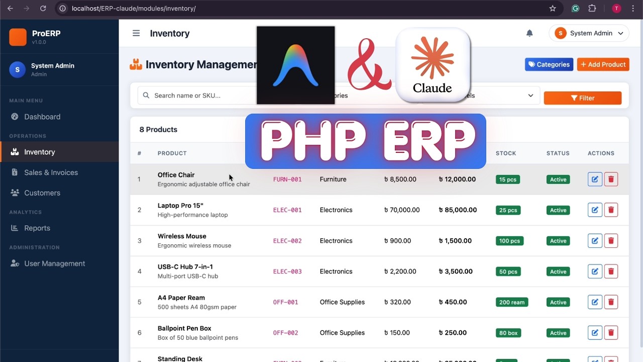 Build a Full PHP ERP System with Claude Code CLI (No Coding Skills!) 🚀 ...