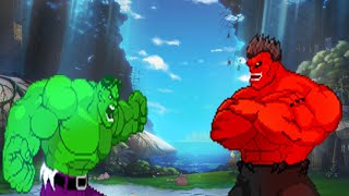 Hulk VS Rulk (RED HULK) /MUGEN // AI MATCH //