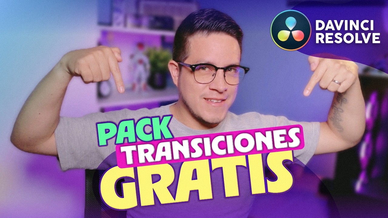 🎁 REGALO PACK de Transiciones GRATIS para DaVinci Resolve (¡Fácil ...