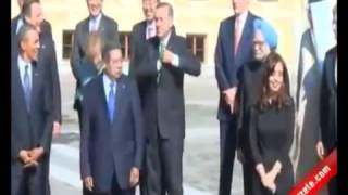 Recep Tayyip Erdoğan Türk Bayrağını Yerden Alıyor G 20 Youtube
