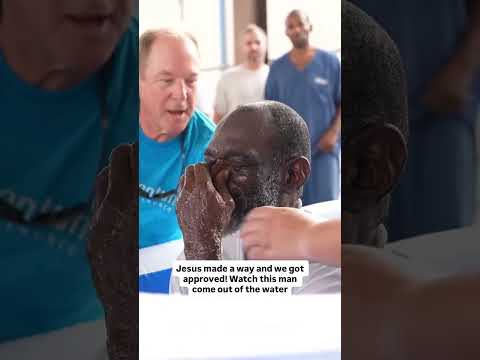 Inmate gets BAPTIZED after 4 years of waiting! #baptismofjesus #jesuschrist #baptism #baptized