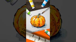 Layering Orange for the Perfect Pumpkin! 🖌️🧡 #Shorts