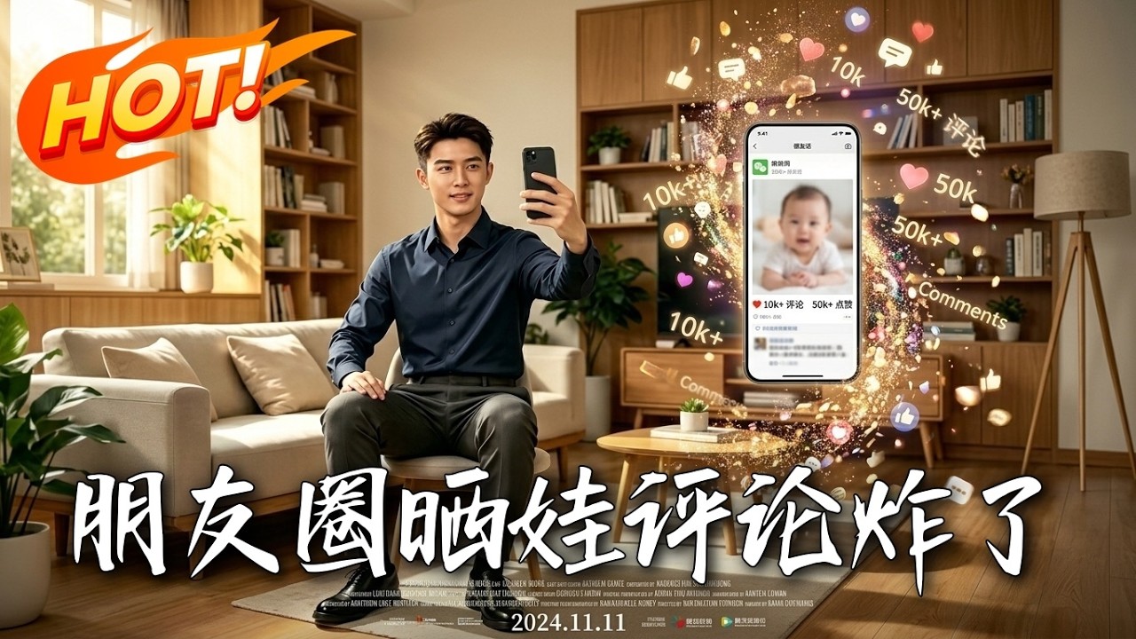 朋友圈曬娃引誤會，女總裁當場表白