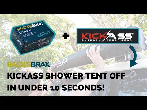 HD HITCH - KICKASS SHOWER TENT OFF IN UNDER 10 SECONDS! | RacksBrax