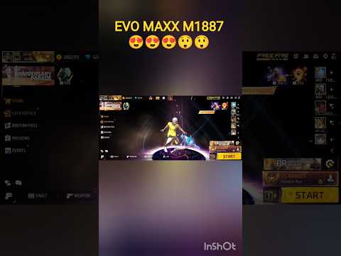 EVO MAXX M1887 FREE FIRE 🔥 7 LEVEL MAXX #freefire #indiayoutube #evom1887