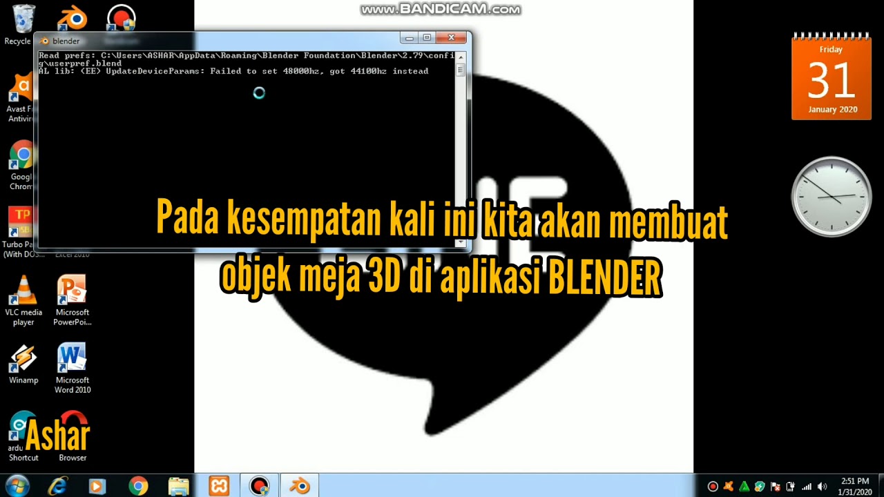 Langkah langkah pembuatan objek 3D di aplikasi BLENDER - YouTube