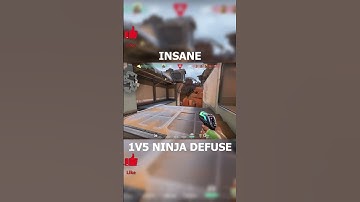 1v5 NINJA DEFUSE #valorant #gaming #funny #shorts #shortvideo #short #clutch