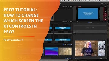 ProPresenter 7 Tutorial: How to switch which screen the pro7 UI controls
