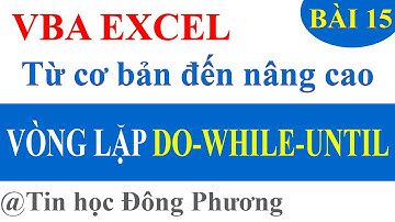 Bài 15: Vòng lặp DO WHILE UNTIL trong VBA