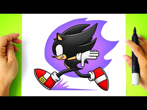 Como DESENHAR o SONIC MINECRAFT - Como DIBUJAR a SONIC MINECRAFT - How To  DRAW MINECRAFT SONIC 