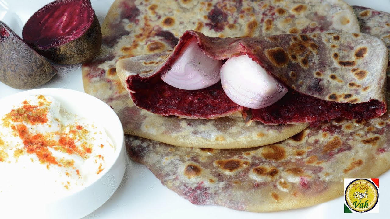 Beetroot Paratha  - By Vahchef @ vahrehvah.com | Vahchef - VahRehVah