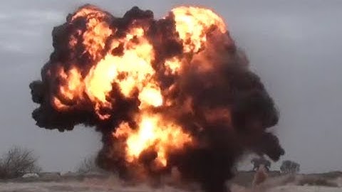 AMMUNITION CACHE EXPLOSION IN AFGHANISTAN